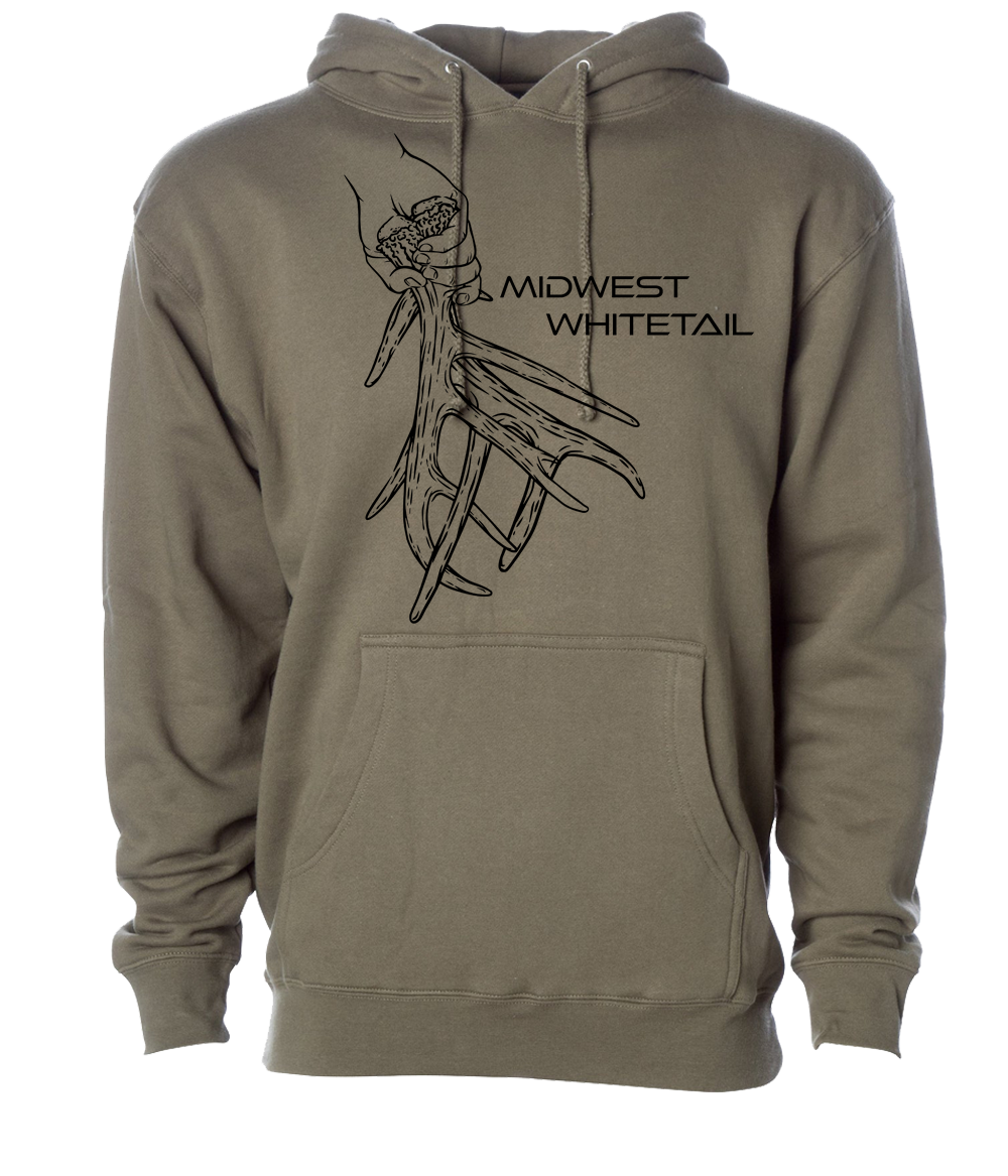 Whitetail Match Set Hoodie - Midwest Whitetail Font