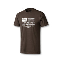 Chasing November Flag Tee - Espresso