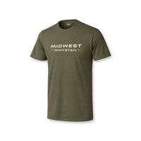 Midwest Whitetail Tee - Military Green